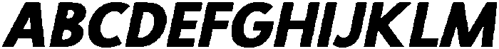 CS Quartic Italic otf (400) Font UPPERCASE