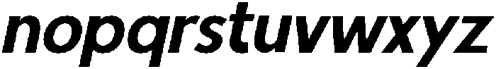 CS Quartic Italic otf (400) Font LOWERCASE