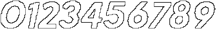 CS Quartic Pixel Outline otf (400) Font OTHER CHARS