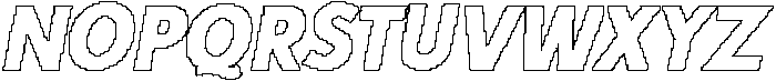 CS Quartic Pixel Outline otf (400) Font UPPERCASE