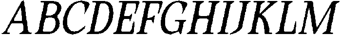 CS Quella Drawn Italic otf (400) Font UPPERCASE