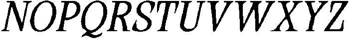 CS Quella Drawn Italic otf (400) Font UPPERCASE