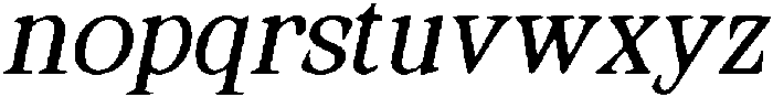 CS Quella Drawn Italic otf (400) Font LOWERCASE