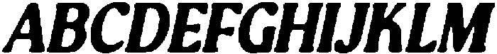 CS Quera Drawn Italic otf (400) Font UPPERCASE
