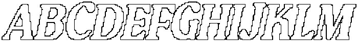 CS Quera Pixel Outline otf (400) Font UPPERCASE