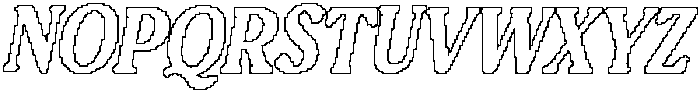 CS Quera Pixel Outline otf (400) Font UPPERCASE