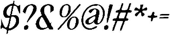 CS Quest Drawn Italic otf (400) Font OTHER CHARS