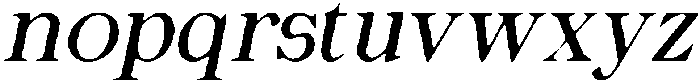 CS Quest Drawn Italic otf (400) Font LOWERCASE