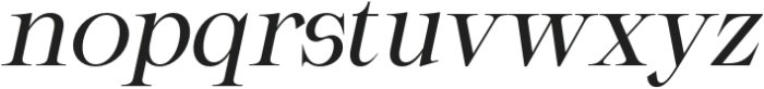 CS Quest Italic otf (400) Font LOWERCASE