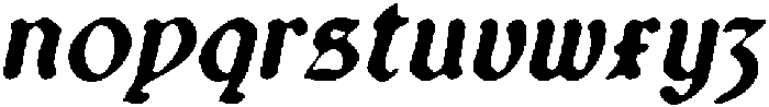 CS Quicker Drawn Italic otf (400) Font LOWERCASE