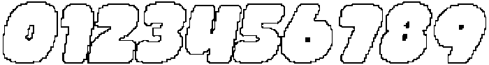 CS Quidle Pixel Outline otf (400) Font OTHER CHARS