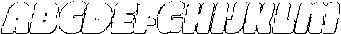 CS Quidle Pixel Outline otf (400) Font UPPERCASE