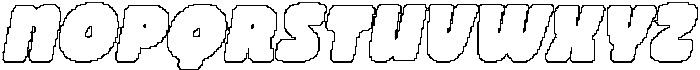 CS Quidle Pixel Outline otf (400) Font UPPERCASE