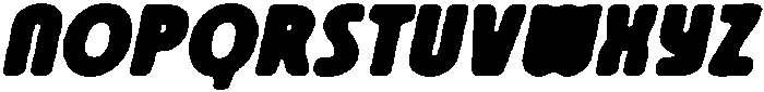 CS Quigley Drawn Italic otf (400) Font UPPERCASE