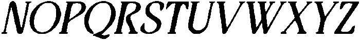 CS Quiles Drawn Italic otf (400) Font UPPERCASE