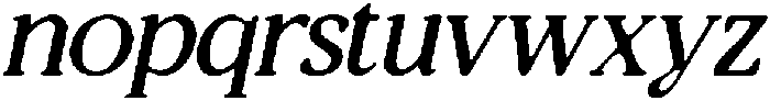 CS Quiles Drawn Italic otf (400) Font LOWERCASE