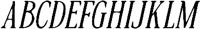 CS Quinary Drawn Italic otf (400) Font UPPERCASE
