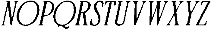 CS Quinary Drawn Italic otf (400) Font UPPERCASE