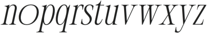 CS Quinary Italic otf (400) Font LOWERCASE