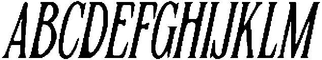 CS Quinate Drawn Italic otf (400) Font UPPERCASE