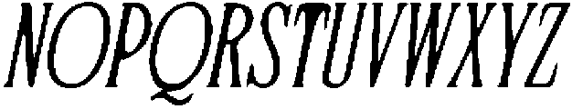 CS Quinate Drawn Italic otf (400) Font UPPERCASE