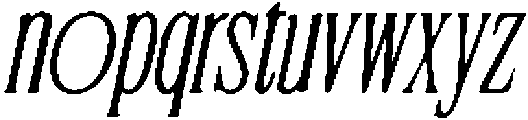 CS Quinate Drawn Italic otf (400) Font LOWERCASE