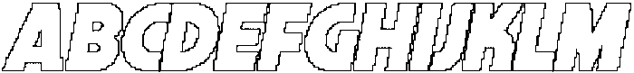 CS Quinta Pixel Outline otf (400) Font UPPERCASE