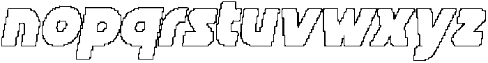 CS Quinta Pixel Outline otf (400) Font LOWERCASE