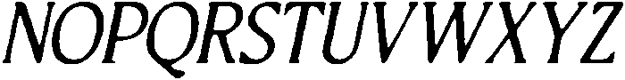 CS Quinzel Drawn Italic otf (400) Font UPPERCASE