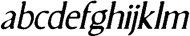 CS Quinzel Drawn Italic otf (400) Font LOWERCASE