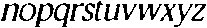 CS Quinzel Drawn Italic otf (400) Font LOWERCASE