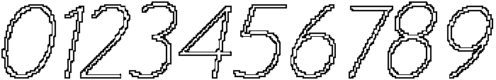 CS Quipster Pixel Outline otf (400) Font OTHER CHARS