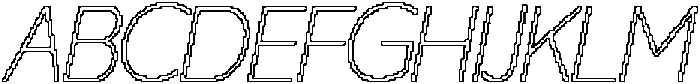 CS Quipster Pixel Outline otf (400) Font UPPERCASE