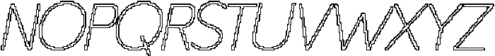 CS Quipster Pixel Outline otf (400) Font UPPERCASE