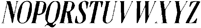 CS Quitos Drawn Italic otf (400) Font UPPERCASE