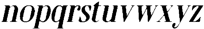 CS Quitos Drawn Italic otf (400) Font LOWERCASE