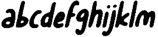 CS Racons Drawn Italic otf (400) Font LOWERCASE