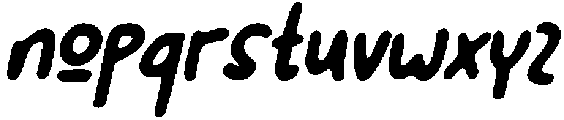 CS Racons Drawn Italic otf (400) Font LOWERCASE