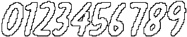 CS Racons Pixel Outline otf (400) Font OTHER CHARS