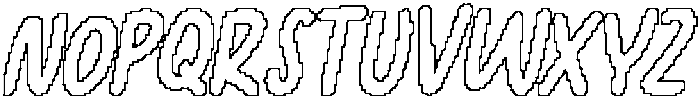CS Racons Pixel Outline otf (400) Font UPPERCASE