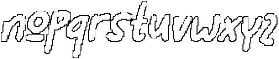 CS Racons Pixel Outline otf (400) Font LOWERCASE