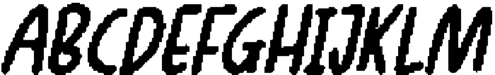 CS Racons Pixel Regular otf (400) Font UPPERCASE