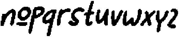 CS Racons Pixel Regular otf (400) Font LOWERCASE