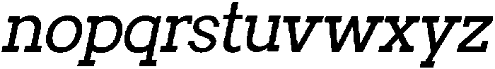 CS Radiate Italic otf (400) Font LOWERCASE