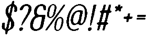 CS Rafting Drawn Italic otf (400) Font OTHER CHARS