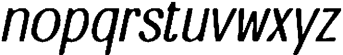 CS Rafting Drawn Italic otf (400) Font LOWERCASE