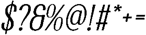 CS Rafting Italic otf (400) Font OTHER CHARS