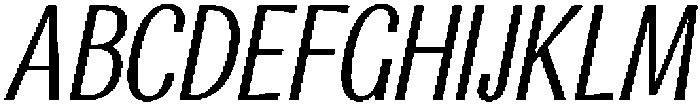 CS Rafting Italic otf (400) Font UPPERCASE