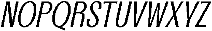 CS Rafting Italic otf (400) Font UPPERCASE