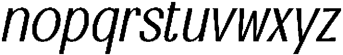 CS Rafting Italic otf (400) Font LOWERCASE